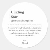 Lehrerin Mentor Mitarbeiter Wertschätzung Vielen D Runder Aufkleber (Vorderseite)