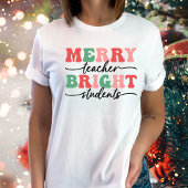 Lehrerin Merry Schüler knallen Weihnachten T-Shirt