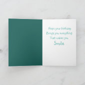 Lehrerin mit Apfel Karte (Innenseite)