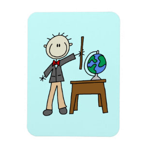 Lehrerin mit Globe Magnet