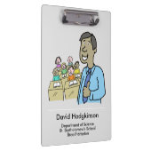 Lehrerin mit Unterrichtsfach Klemmbrett (Rechts)