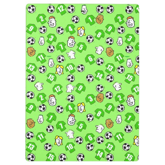 Lehrerin mit Unterrichtsfach Klemmbrett (Rückseite)