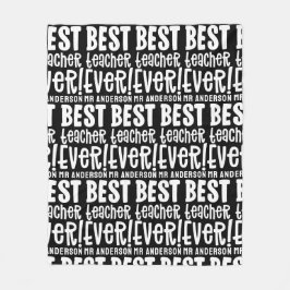 Lehrerin moderne Typografie einfach einzigartig Vi Fleecedecke