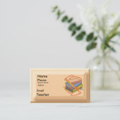 Lehrerin Motto Visitenkarten Visitenkarte (Stehend Vorderseite)