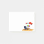 Lehrerin, müde, Strand Post-it Klebezettel (Vorderseite)