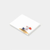 Lehrerin, müde, Strand Post-it Klebezettel (angewinkelt)