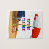 Lehrerin, müde, Strand Puzzle (Horizontal)