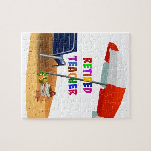Lehrerin, müde, Strand Puzzle (Horizontal)
