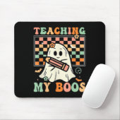 Lehrerin Niedlich Ghost Groovy Lehrer Halloween Le Mousepad (Mit Mouse)