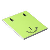 Lehrerin Note Design Notizblock (angewinkelt)