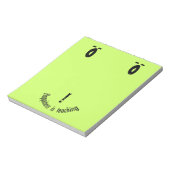 Lehrerin Note Design Notizblock (Rotiert)