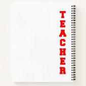 Lehrerin Notizblock (Rückseite)