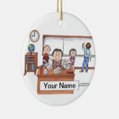 Lehrerin, Oberschule - Frau Keramik Ornament (Rechts)