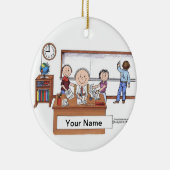 Lehrerin, Oberschule - Männer Keramikornament (Rechts)