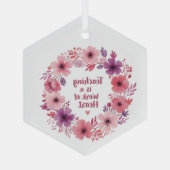 Lehrerin Ornament Aus Glas (Rückseite)