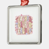 Lehrerin Ornament Aus Metall (Links)