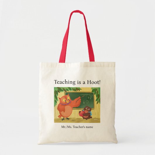 Lehrerin Owl Tragetasche (Vorne)