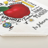 Lehrerin Personalisiert Sherpa Blanket Sherpadecke (3/4)