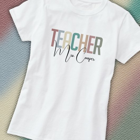 Lehrerin Personalisiert T-Shirt