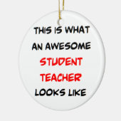 Lehrerin, phantastisch keramik ornament (Links)