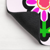 Lehrerin Pink Blume Maus Pad Mousepad (Ecke)