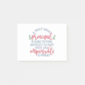 Lehrerin Post-it Klebezettel (Vorderseite)