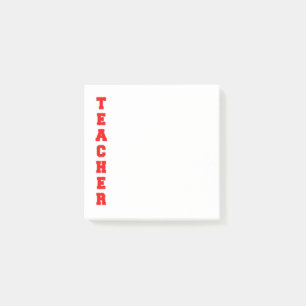 Lehrerin Post-it Klebezettel