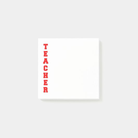 Lehrerin Post-it Klebezettel (Vorderseite)
