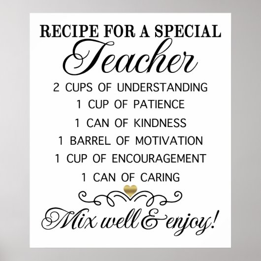 Lehrerin Poster (Vorne)
