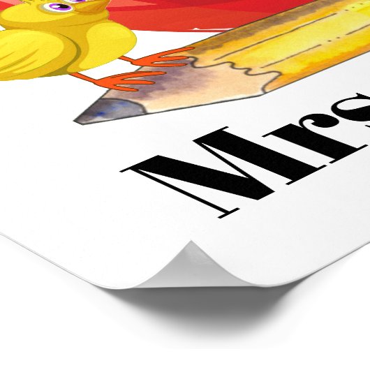 Lehrerin Poster (Ecke)