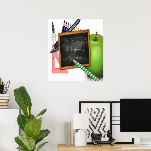 Lehrerin Poster (Heimbüro)