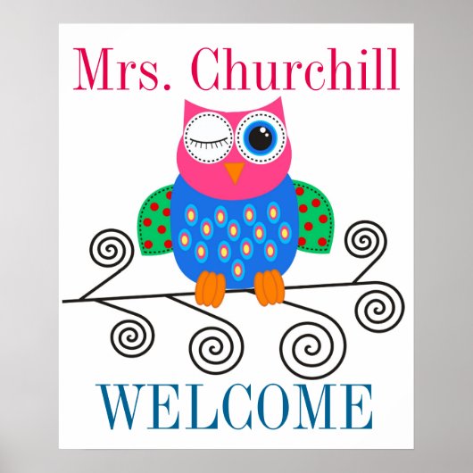 Lehrerin Poster (Vorne)