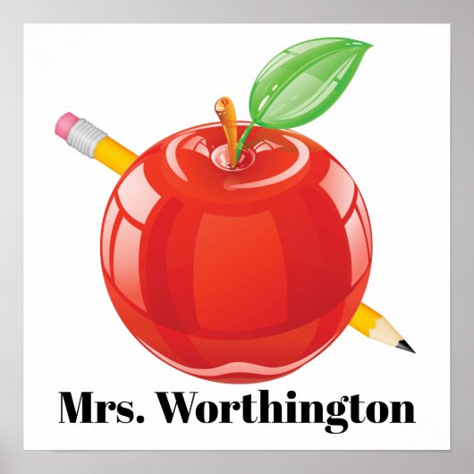 Lehrerin Poster (Vorne)