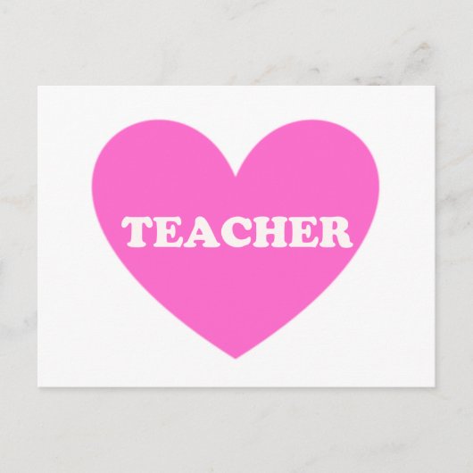 Lehrerin Postkarte (Vorderseite)