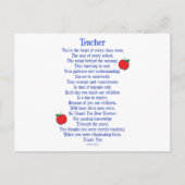 Lehrerin Postkarte (Vorderseite)