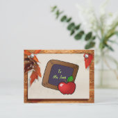 Lehrerin Postkarte (Stehend Vorderseite)