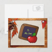 Lehrerin Postkarte (Vorne/Hinten)