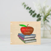 Lehrerin Postkarte (Stehend Vorderseite)