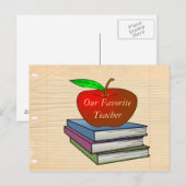Lehrerin Postkarte (Vorne/Hinten)