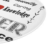 Lehrerin Pride+Red Apple Schneidebrett (Ecke)