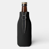 Lehrerin Pride-White Heart Flaschenkühler (Flasche Rückseite)