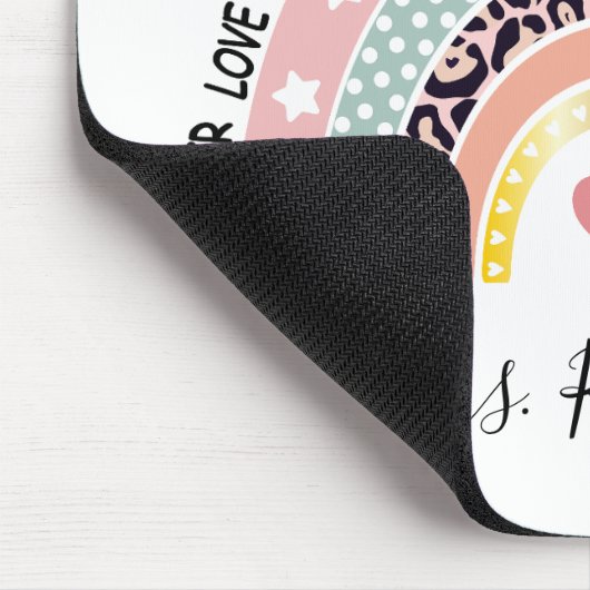 Lehrerin Rainbow Custom Mousepad (Ecke)