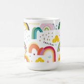 Lehrerin Rainbow Kaffeetasse (Mittel)