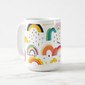 Lehrerin Rainbow Kaffeetasse (Vorderseite Links)