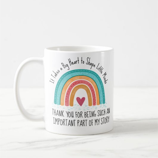 Lehrerin Rainbow Tasse (Links)