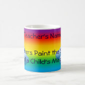 Lehrerin Rainbow Tasse Kaffee Tasse Cup (Mittel)