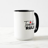 Lehrerin Regel Wordart Tasse (VorderseiteRechts)