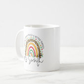 Lehrerin Regenbogen Danke für Ihr Geschenk Kaffeetasse (Vorderseite Links)