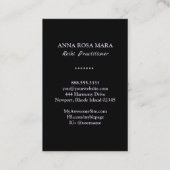 *~* Lehrerin Reiki Master Symbol Glitzer Visitenkarte (Rückseite)