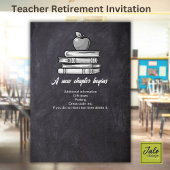 Lehrerin Rentenkasse Blackboard Nostalgie Einladung